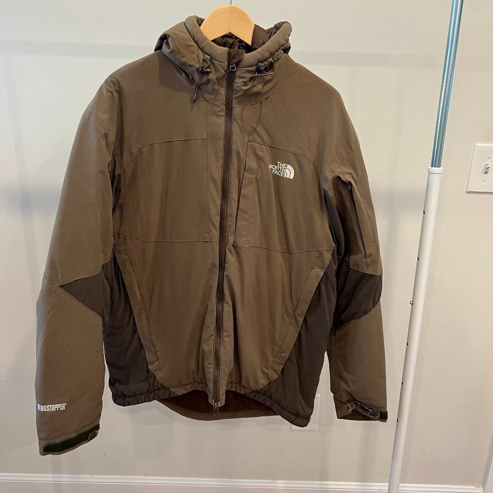 North Face Summit Series Zip Hoodie Jacket Men's Large Brown